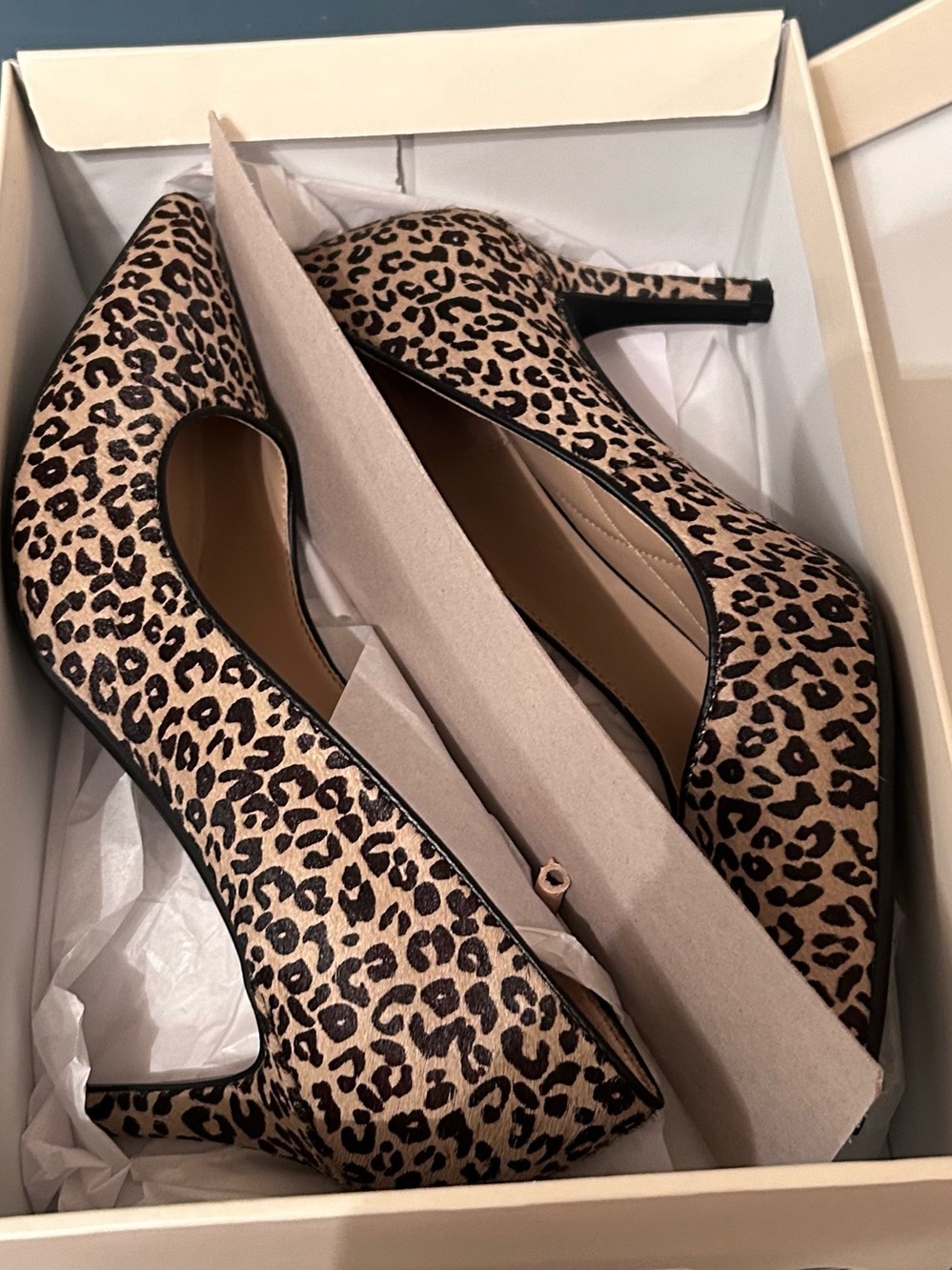 On 34th Leopard Print Pointed Toe Pumps - Women's Heels